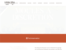 Tablet Screenshot of brasserie-louis.ch